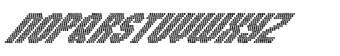 Winner Scoreboard Condensed Black Extra Italic Font LOWERCASE