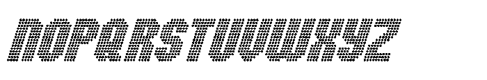 Winner Scoreboard Condensed Black Italic Font UPPERCASE