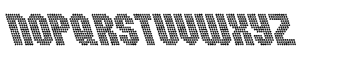 Winner Scoreboard Condensed Black Retalic Font UPPERCASE