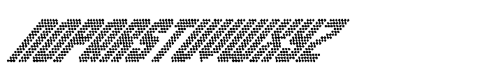 Winner Scoreboard Condensed Bold Extra Italic Font LOWERCASE