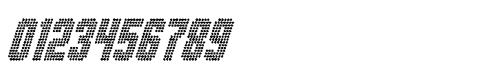 Winner Scoreboard Condensed Bold Italic Font OTHER CHARS