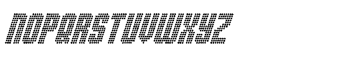 Winner Scoreboard Condensed Bold Italic Font LOWERCASE