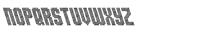 Winner Scoreboard Condensed Bold Retalic Font UPPERCASE