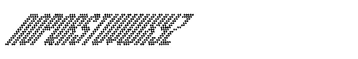Winner Scoreboard Condensed Regular Extra Italic Font UPPERCASE