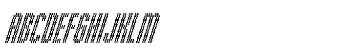 Winner Scoreboard Condensed Regular Italic Font UPPERCASE