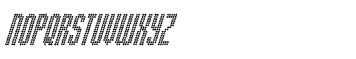 Winner Scoreboard Condensed Regular Italic Font LOWERCASE