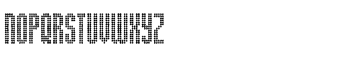 Winner Scoreboard Condensed Regular Font UPPERCASE