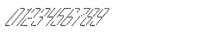 Winner Scoreboard Light Extra Italic Font OTHER CHARS