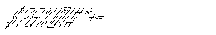 Winner Scoreboard Light Extra Italic Font OTHER CHARS