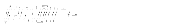 Winner Scoreboard Light Italic Font OTHER CHARS