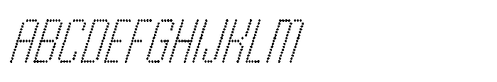 Winner Scoreboard Light Italic Font UPPERCASE