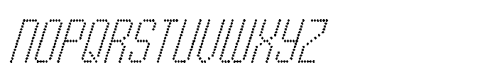 Winner Scoreboard Light Italic Font LOWERCASE