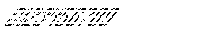 Winner Scoreboard Regular Extra Italic Font OTHER CHARS
