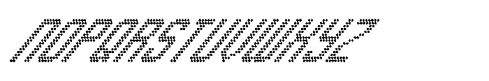 Winner Scoreboard Regular Extra Italic Font UPPERCASE