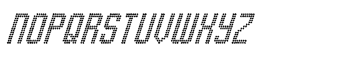 Winner Scoreboard Regular Italic Font UPPERCASE
