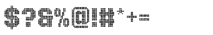 Winner Scoreboard VAR Black Regular Font OTHER CHARS