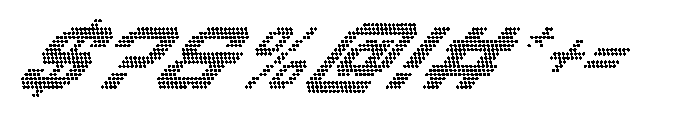 Winner Scoreboard Wide Black Extra Italic Font OTHER CHARS