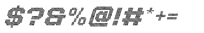 Winner Scoreboard Wide Black Italic Font OTHER CHARS
