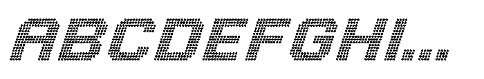 Winner Scoreboard Wide Black Italic Font UPPERCASE
