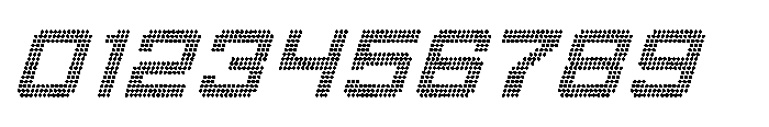 Winner Scoreboard Wide Bold Italic Font OTHER CHARS