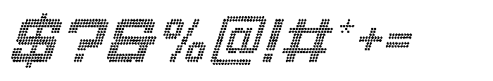 Winner Scoreboard Wide Bold Italic Font OTHER CHARS