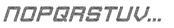 Winner Scoreboard Wide Bold Italic Font UPPERCASE