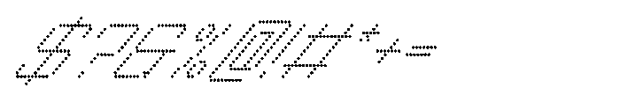Winner Scoreboard Wide Light Extra Italic Font OTHER CHARS