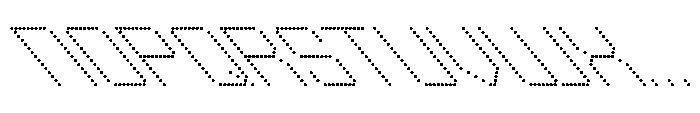 Winner Scoreboard Wide Light Extra Retalic Font LOWERCASE