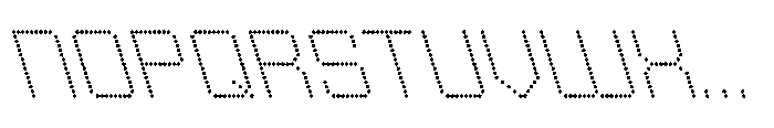 Winner Scoreboard Wide Light Retalic Font LOWERCASE