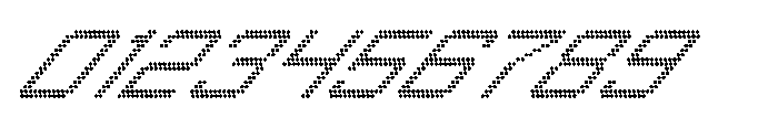 Winner Scoreboard Wide Regular Extra Italic Font OTHER CHARS