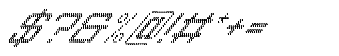 Winner Scoreboard Wide Regular Extra Italic Font OTHER CHARS