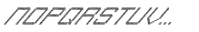 Winner Scoreboard Wide Regular Extra Italic Font LOWERCASE