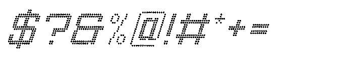 Winner Scoreboard Wide Regular Italic Font OTHER CHARS