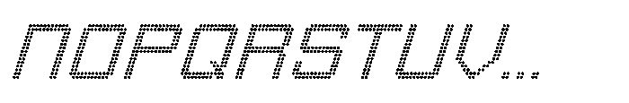 Winner Scoreboard Wide Regular Italic Font LOWERCASE