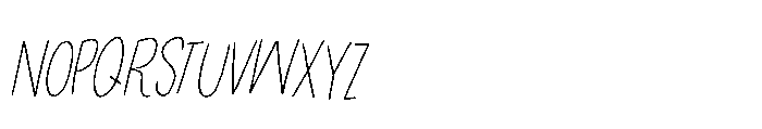Winning Deal Line Italic Font LOWERCASE
