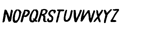 Winning Deal Rough Italic Font LOWERCASE