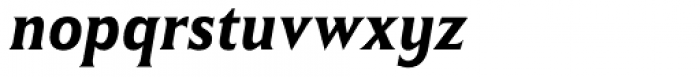 Winsel Condensed Demi Italic Font LOWERCASE