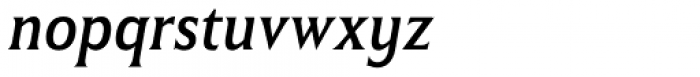 Winsel Condensed Regular Italic Font LOWERCASE