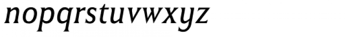 Winsel Condensed Thin Italic Font LOWERCASE