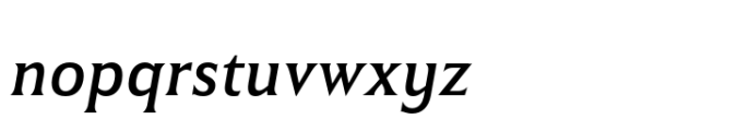 Winsel Extended Regular Italic Font LOWERCASE
