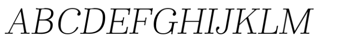 Winslow Book Hairline Italic Font UPPERCASE