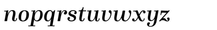 Winslow Book Semi Bold Italic Font LOWERCASE