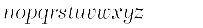 Winslow Title Mod Thin Italic Font LOWERCASE