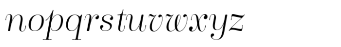 Winslow Title Thin Italic Font LOWERCASE