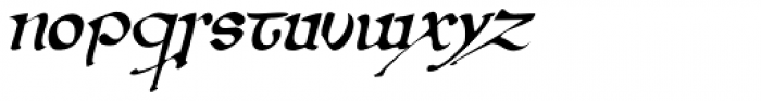 Wintanceastre Italic Font LOWERCASE
