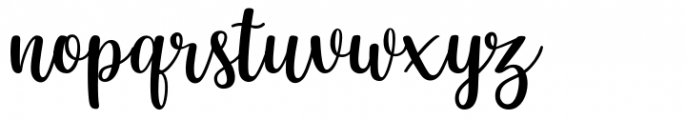Winter Beauty Calligraphy Font LOWERCASE
