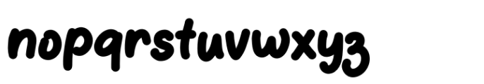 Winter Bold Font LOWERCASE