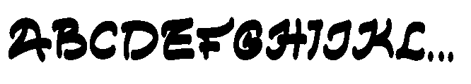 Winter Funny Font UPPERCASE