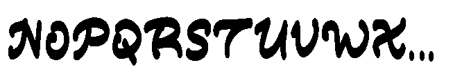 Winter Funny Font UPPERCASE