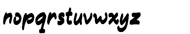 Winter Funny Font LOWERCASE